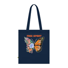 Load image into Gallery viewer, Butterfly Free Spirit 100% Organic Cotton Tote Bag
