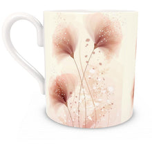 Load image into Gallery viewer, Bone China Peach Floral Mug
