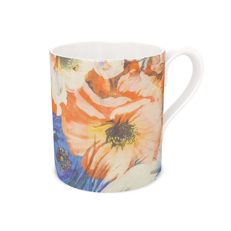 Fine Bone China Floral Mug-test