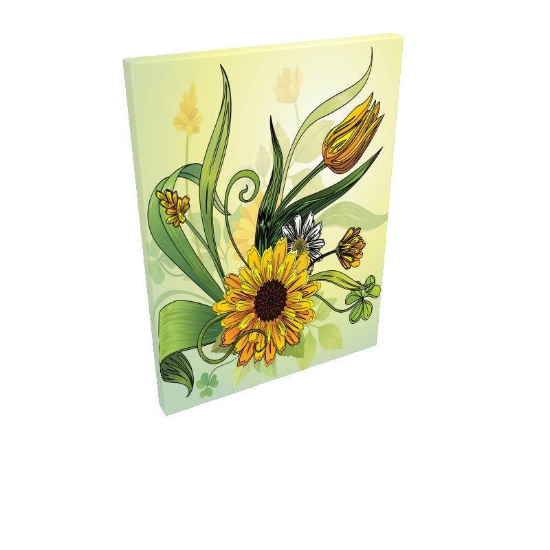 Square Canvas Floral