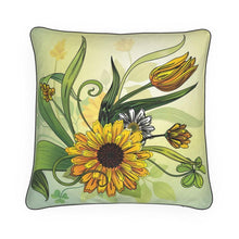 Load image into Gallery viewer, Yellow Floral Cushion
