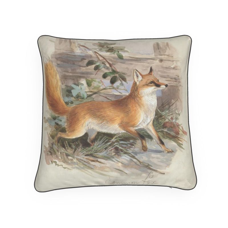 Proud and Bold  Fox Taking a Stroll Cushion