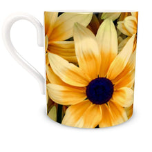 Load image into Gallery viewer, Bone China Yellow Flowers Mug
