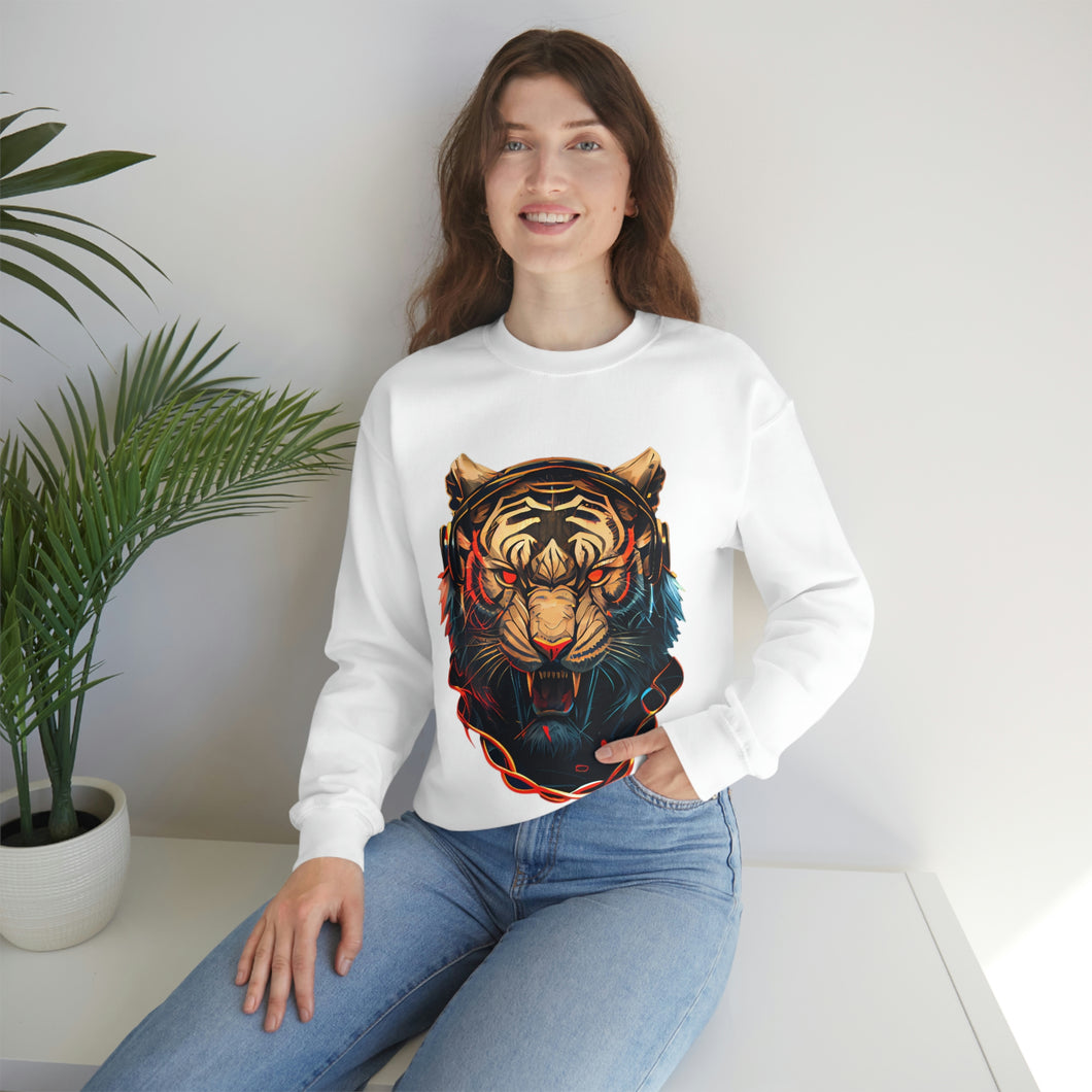 Gangster Tiger Crewneck Unisex Sweatshirt