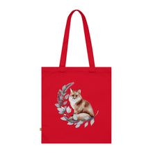 Load image into Gallery viewer, Fox and Foliage 100% Organic Cotton Tote Bag
