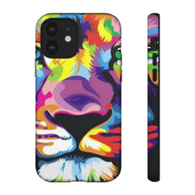 Load image into Gallery viewer, Multi Coloured Lion Tough Phone Cases
