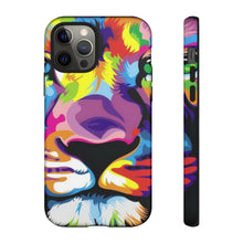 Load image into Gallery viewer, Multi Coloured Lion Tough Phone Cases
