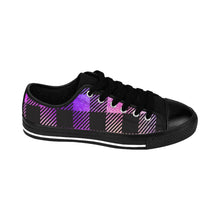 Load image into Gallery viewer, Purple Plaid Women&#39;s Trainers
