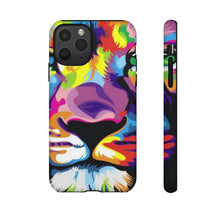 Load image into Gallery viewer, Multi Coloured Lion Tough Phone Cases
