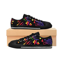 Load image into Gallery viewer, Neon Flower &amp; Leaves Women&#39;s Trainers
