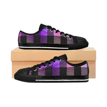 Load image into Gallery viewer, Purple Plaid Women&#39;s Trainers
