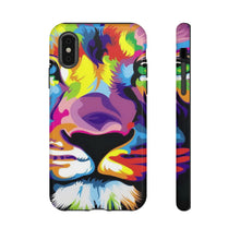 Load image into Gallery viewer, Multi Coloured Lion Tough Phone Cases
