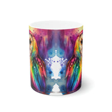 Load image into Gallery viewer, Fourth In The Series of Rainbow Owl White Ceramic Mug, 11oz and 15oz
