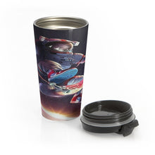 Load image into Gallery viewer, Astronaut Skateboarding in Space Travel Mug
