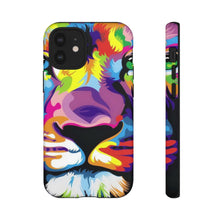 Load image into Gallery viewer, Multi Coloured Lion Tough Phone Cases
