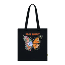 Load image into Gallery viewer, Butterfly Free Spirit 100% Organic Cotton Tote Bag
