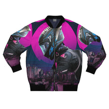 Load image into Gallery viewer, Night Biker Bomber Jacket
