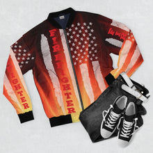 Load image into Gallery viewer, American Flag Firefighter Bomber Jacket
