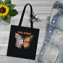 Load image into Gallery viewer, Butterfly Free Spirit 100% Organic Cotton Tote Bag
