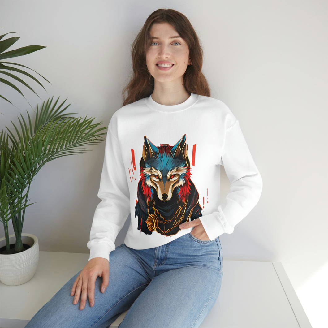 Gangster Fox Unisex Crewneck Sweatshirt