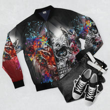 Load image into Gallery viewer, Cool Skull Bomber Jacket
