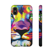 Load image into Gallery viewer, Multi Coloured Lion Tough Phone Cases
