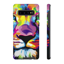 Load image into Gallery viewer, Multi Coloured Lion Tough Phone Cases
