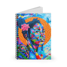 Load image into Gallery viewer, Abstract Female&#39;s Face Spiral Notebook
