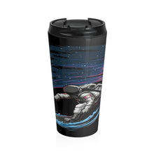 Load image into Gallery viewer, Astronaut Surfing in Space Travel Mug
