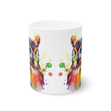 Load image into Gallery viewer, First In The Series of Rainbow Owl White Ceramic Mugs, 11oz and 15oz
