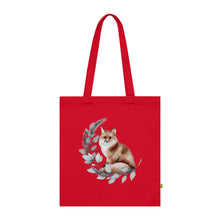 Load image into Gallery viewer, Fox and Foliage 100% Organic Cotton Tote Bag
