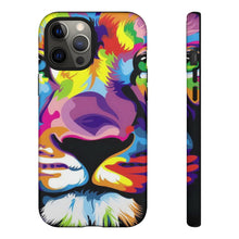 Load image into Gallery viewer, Multi Coloured Lion Tough Phone Cases
