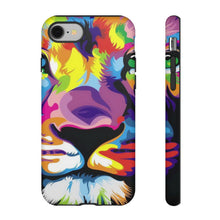 Load image into Gallery viewer, Multi Coloured Lion Tough Phone Cases
