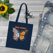 Load image into Gallery viewer, Butterfly Free Spirit 100% Organic Cotton Tote Bag
