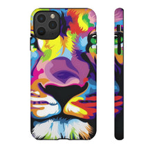 Load image into Gallery viewer, Multi Coloured Lion Tough Phone Cases
