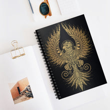 Load image into Gallery viewer, Golden Bird Spiral Notebook
