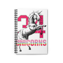 Load image into Gallery viewer, Unicorn Spiral Notebook
