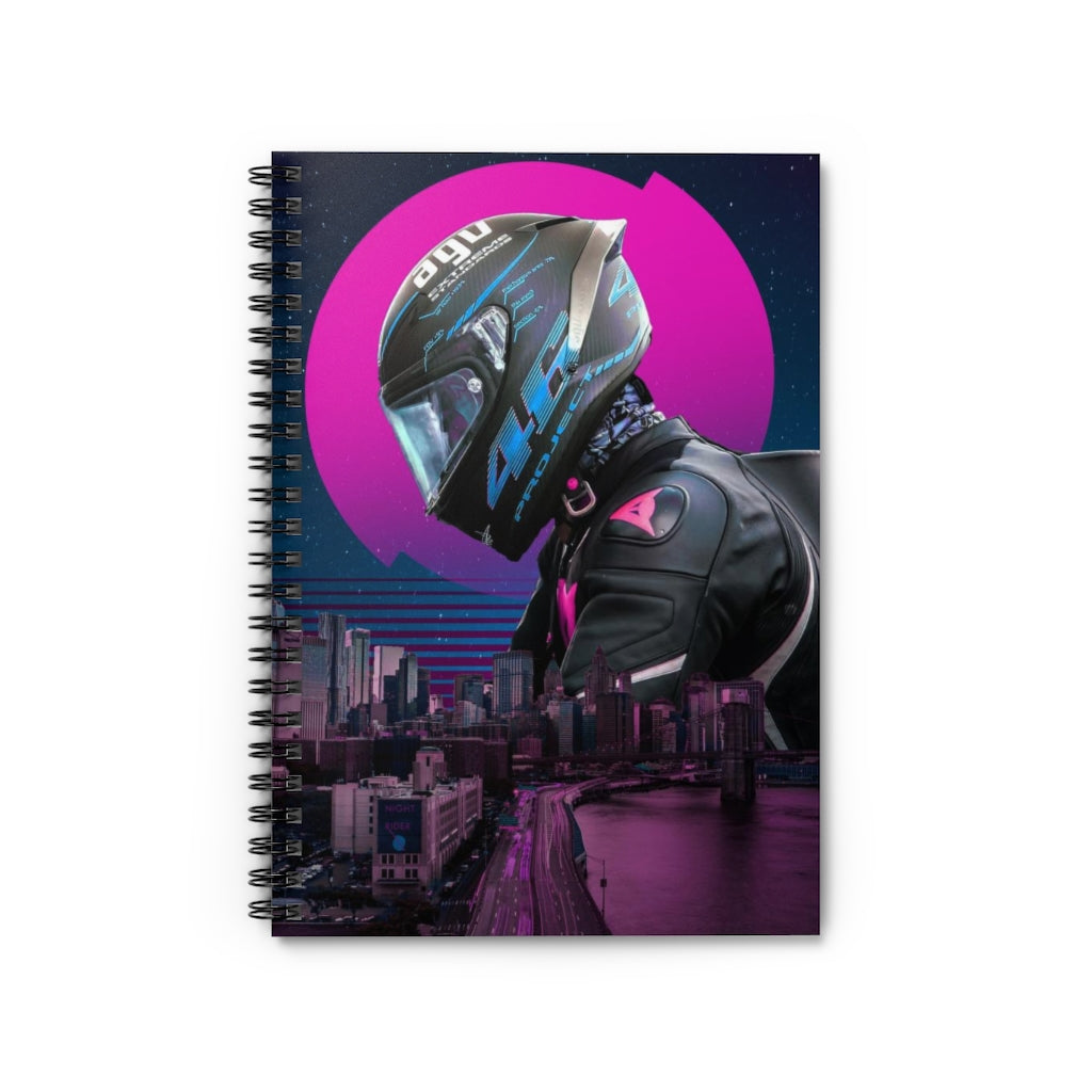 Night Rider Spiral Notebook