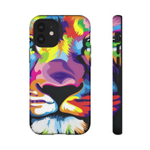 Load image into Gallery viewer, Multi Coloured Lion Tough Phone Cases
