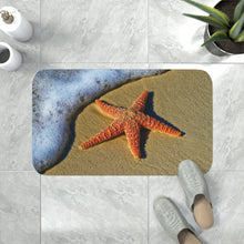 Load image into Gallery viewer, Beach  &amp; Starfish Bath Mat
