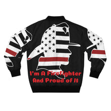 Load image into Gallery viewer, I&#39;m A Firefighter and Proud of it Bomber Jacket
