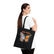 Load image into Gallery viewer, Butterfly Free Spirit 100% Organic Cotton Tote Bag
