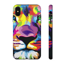 Load image into Gallery viewer, Multi Coloured Lion Tough Phone Cases
