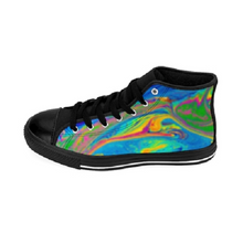 Load image into Gallery viewer, Multi-coloured Abstract Art Women&#39;s High-top Trainers
