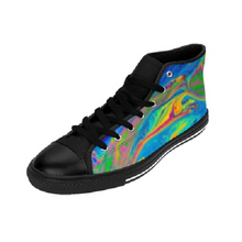 Load image into Gallery viewer, Multi-coloured Abstract Art Women&#39;s High-top Trainers
