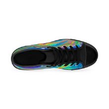 Load image into Gallery viewer, Multi-coloured Abstract Art Women&#39;s High-top Trainers
