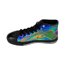 Load image into Gallery viewer, Multi-coloured Abstract Art Women&#39;s High-top Trainers
